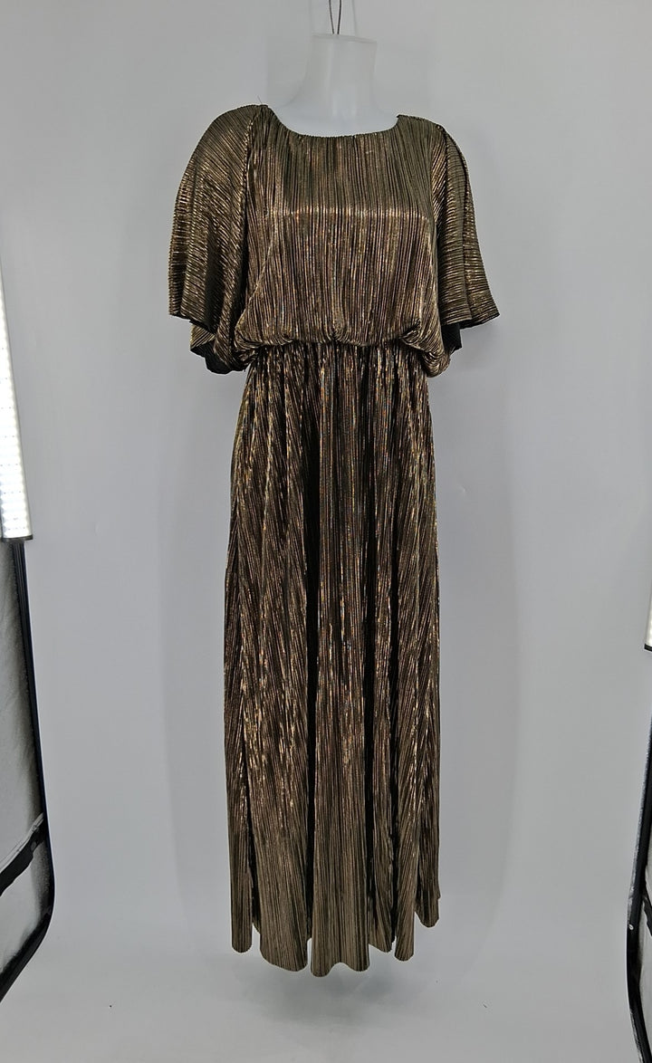 Size S SEE AND BE SEEN Gold Dress