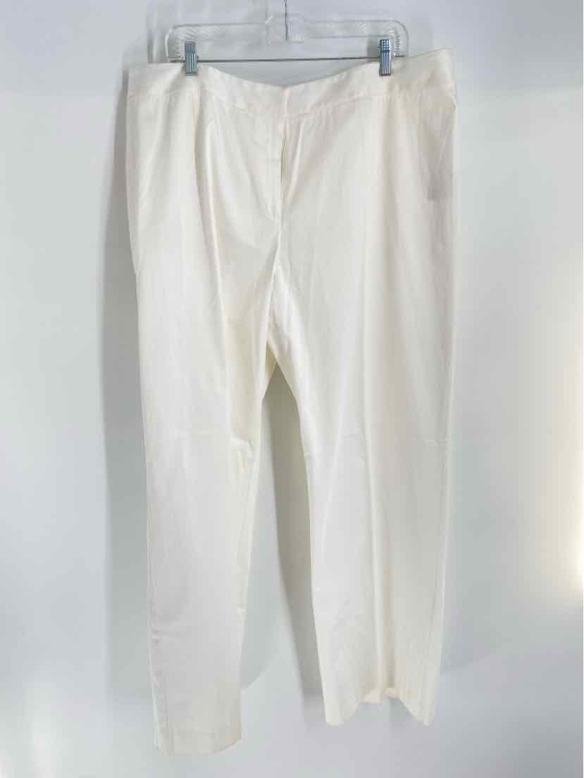 Size 20 LAFAYETTE White Capri