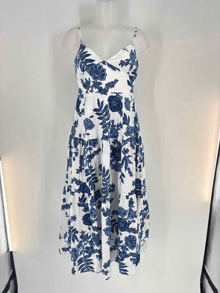 Size M MOON RIVER Navy Print Dress