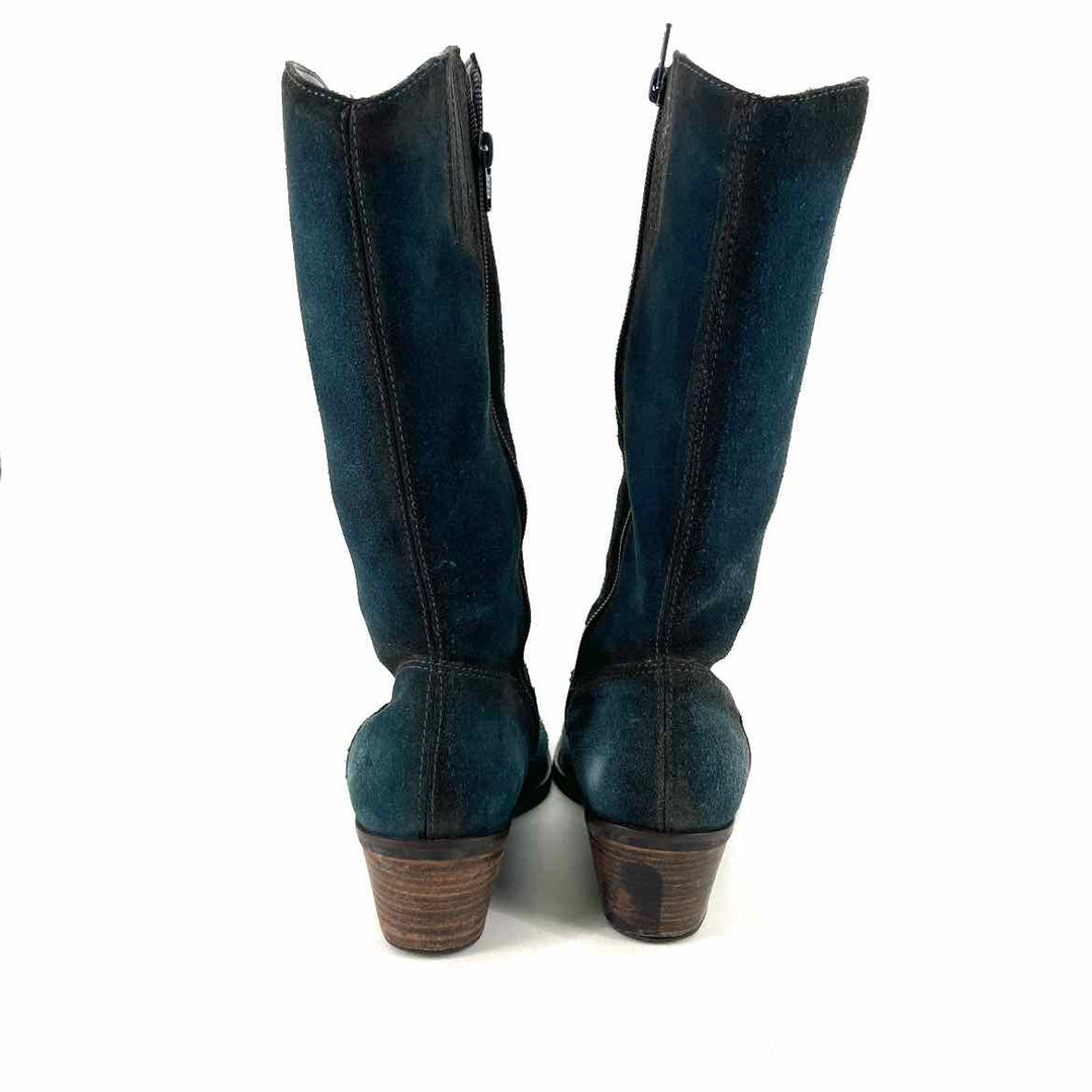 Shoe Size 8 dr scholls Teal Leather Boots