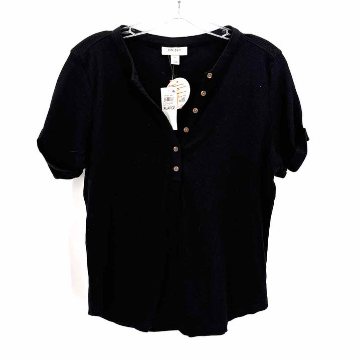 Size XL ON 34TH Black Knit Shirt