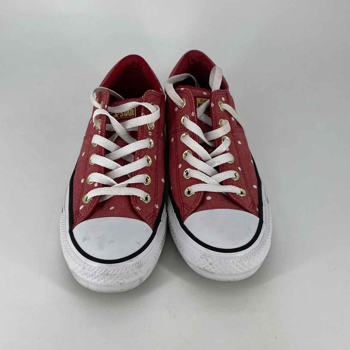 Shoe Size 8 Converse Red Canvas Sneakers