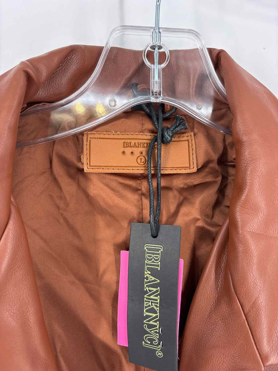 Size L BLANK NYC Brown Leather Jacket