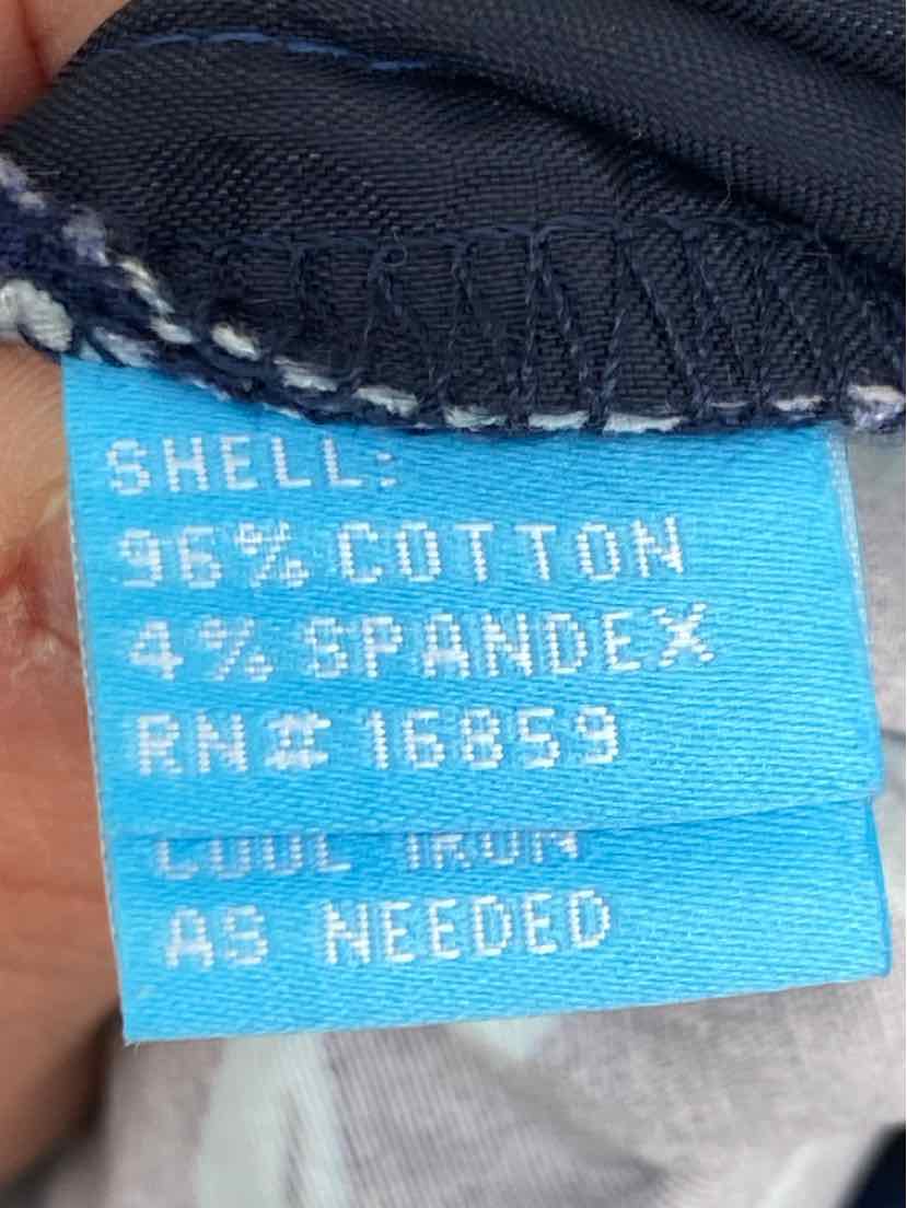Size 8 J MCLAUGHLIN Navy Print Shorts