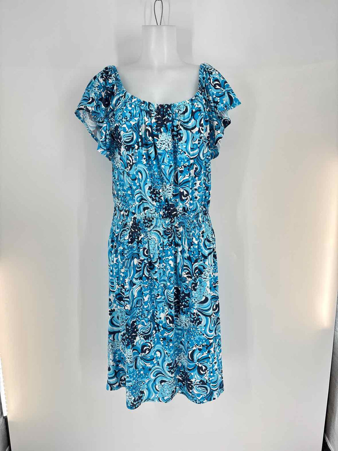 Size L Lilly Pulitzer Blue Print Dress