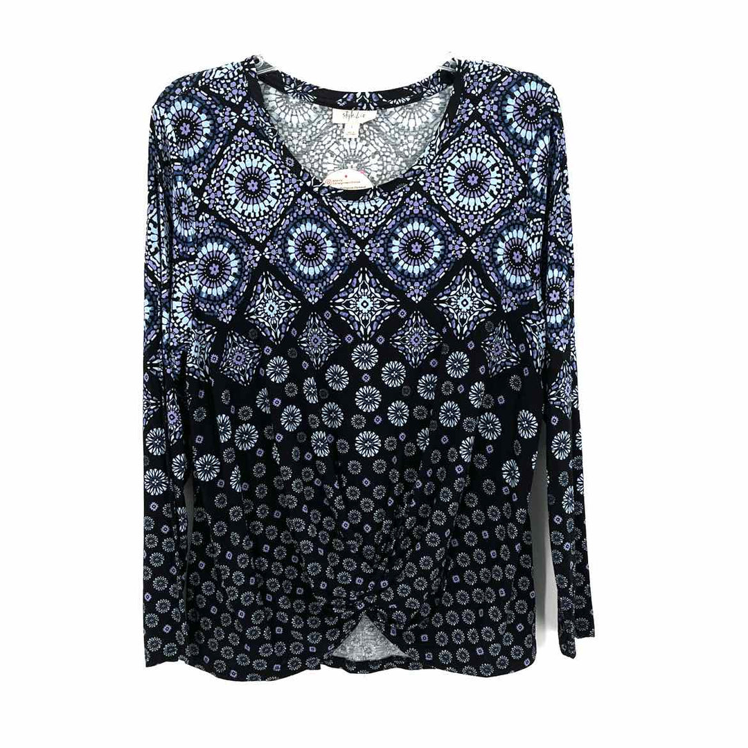 Size L Style & Co Multi-Color Shirt