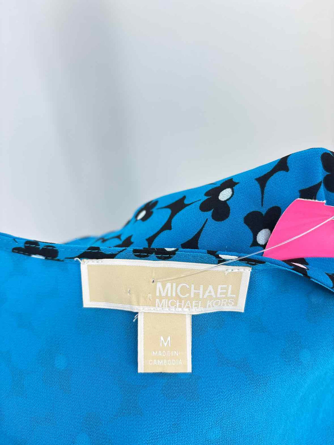 Size M Michael Kors Blue Print Dress