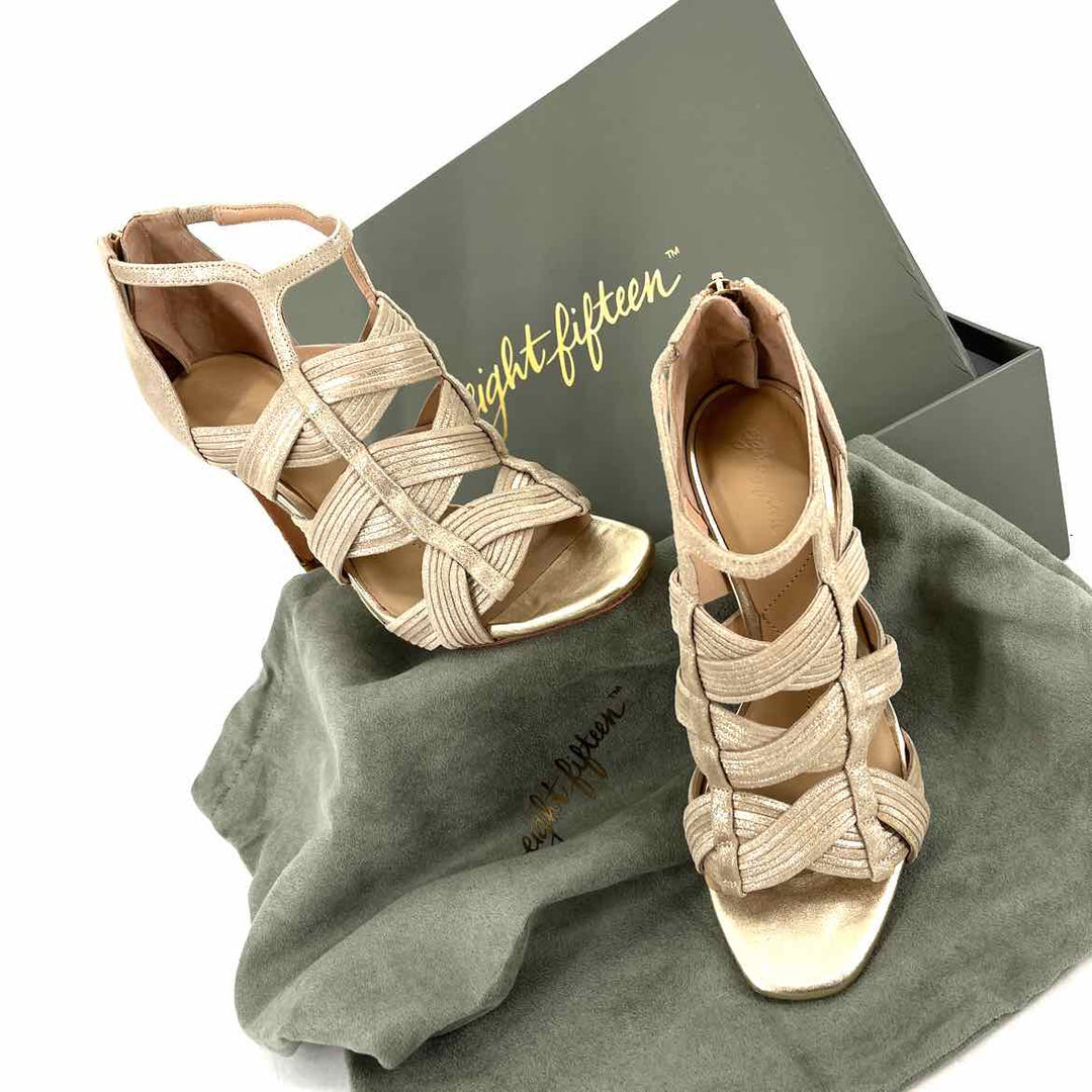 Shoe Size 6 Gold Leather Luxury - Pumps