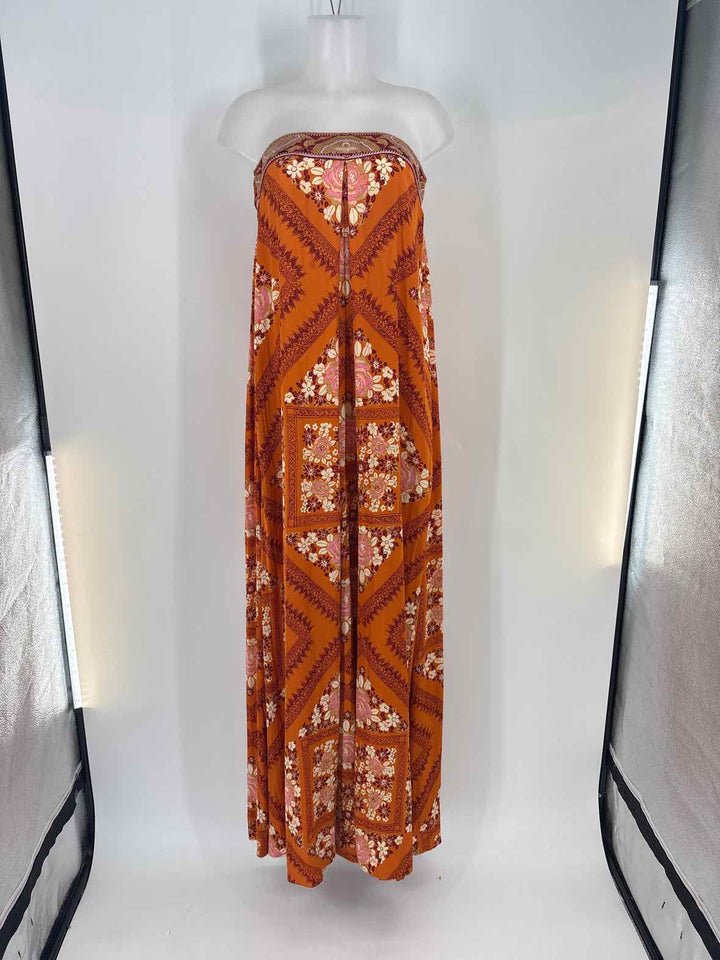 Size XL FREE PEOPLE Orange Romper