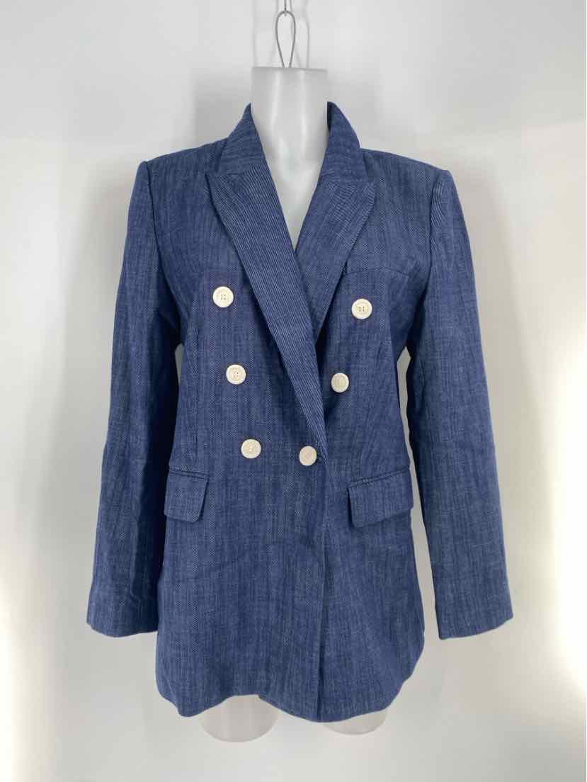 Size 8 Ann Taylor Beige Knit Blazer