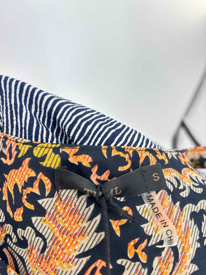 Size S THML Navy Print Shirt