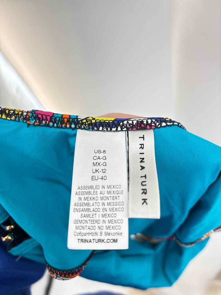 Size 8 TRINA TURK Multi-Color Swimsuit