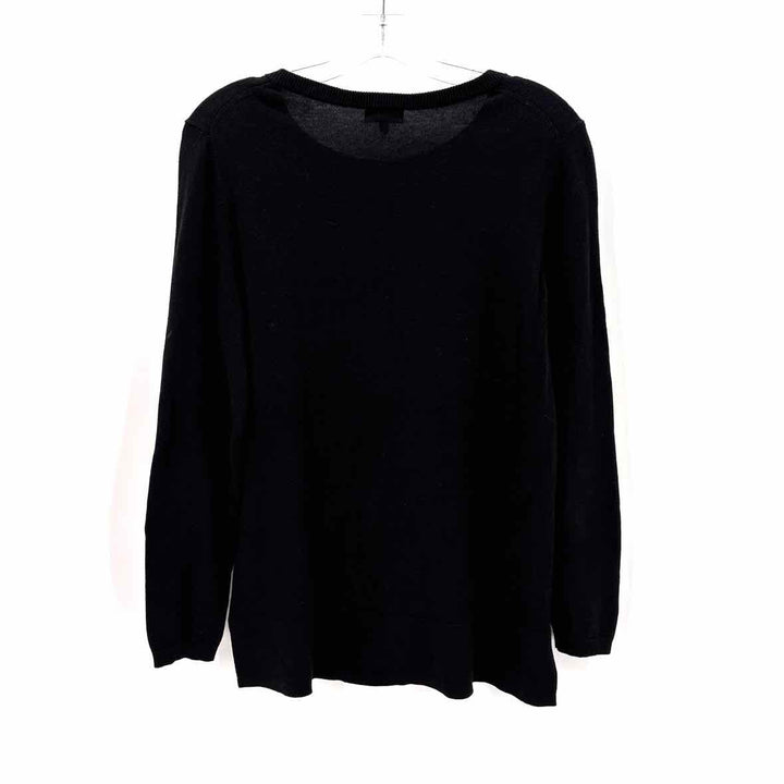 Size M CROWN & IVY Black Sweater