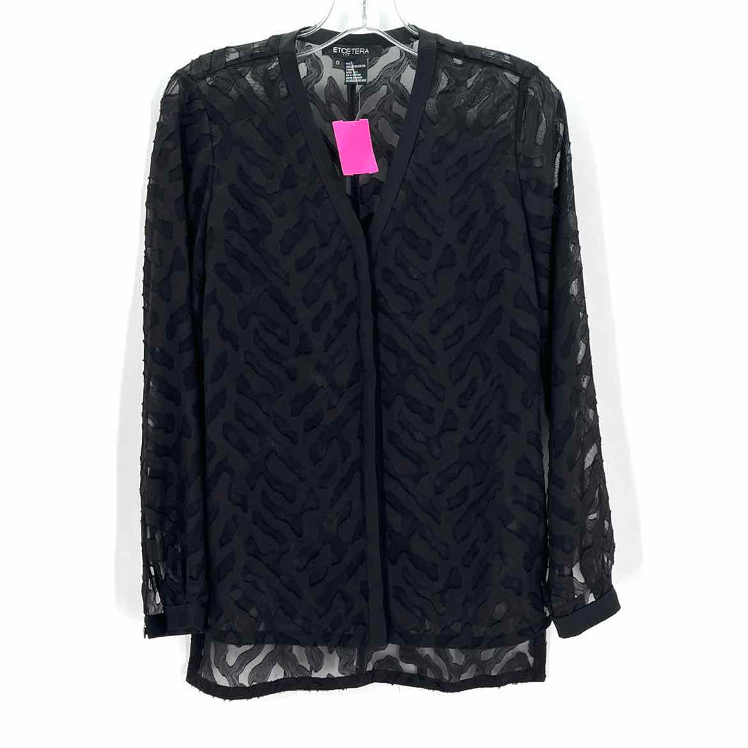Size 0 ETCETERA Black Shirt