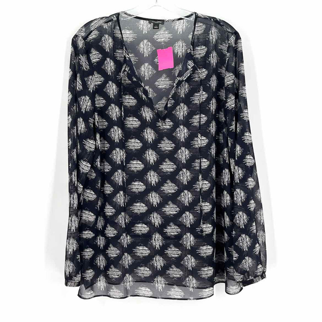 Size L Ann Taylor Navy Shirt