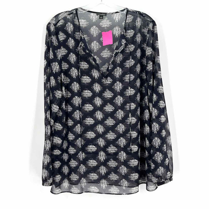 Size L Ann Taylor Navy Shirt