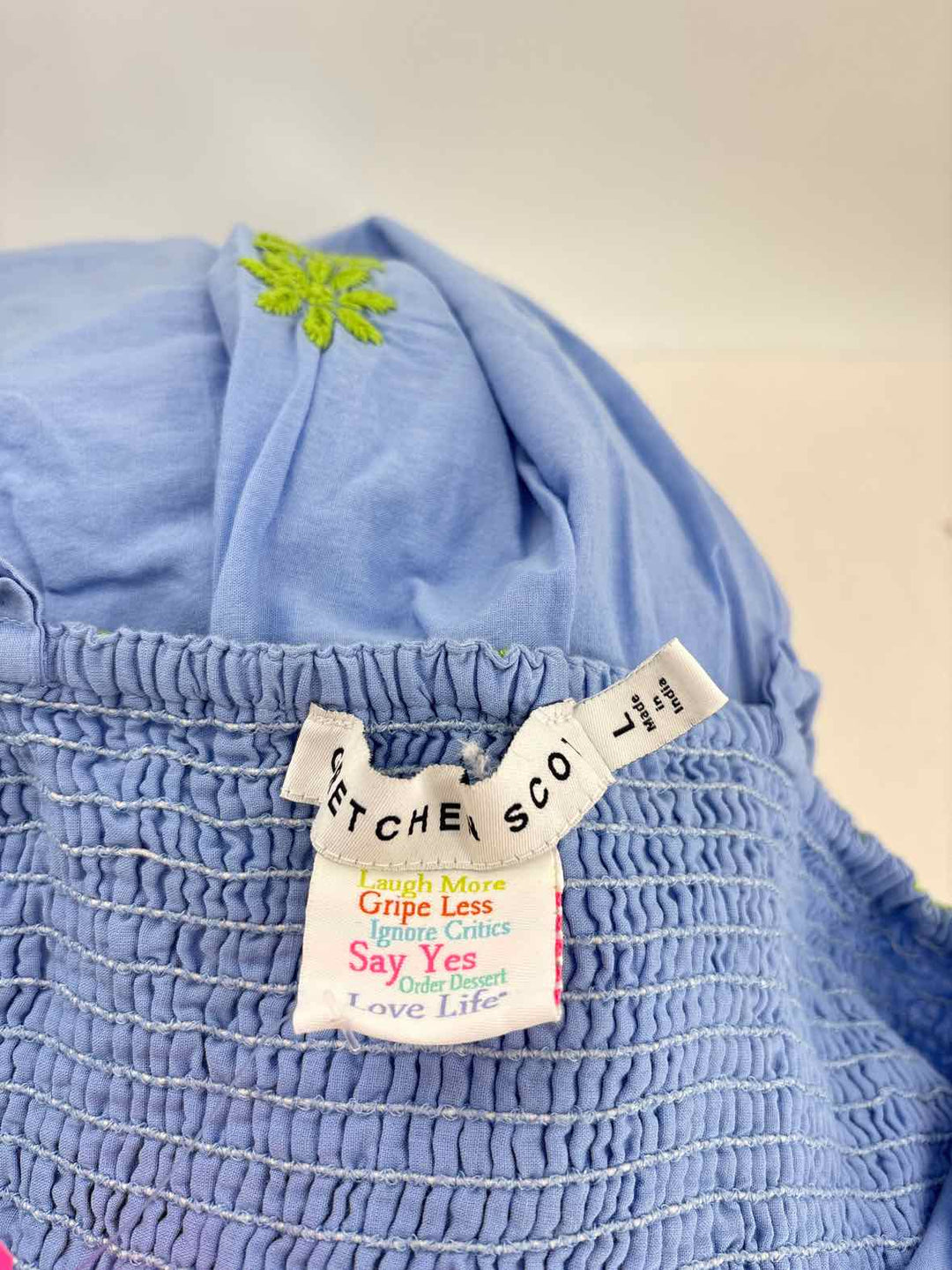 Size L Gretchen Scott Blue Dress
