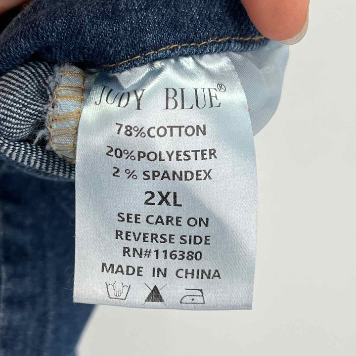 Size 2X JUDY BLUE Blue Pants