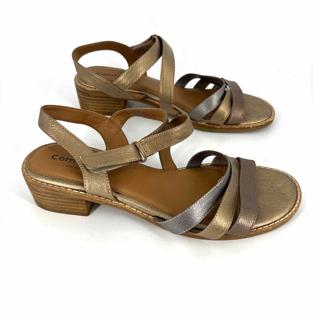Shoe Size 9.5 Gold Sandals