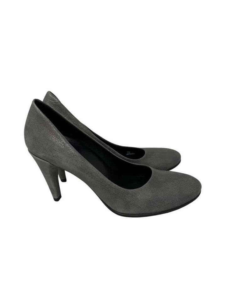 Shoe Size 37 ECCO Gray Leather Pumps