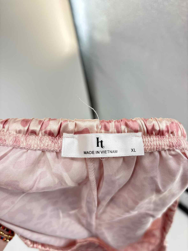Size XL Pink Sateen 2 PC Dress
