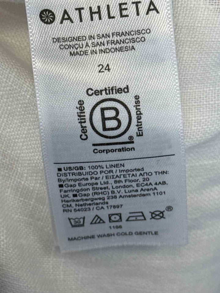 Size 24 Athleta White Pants