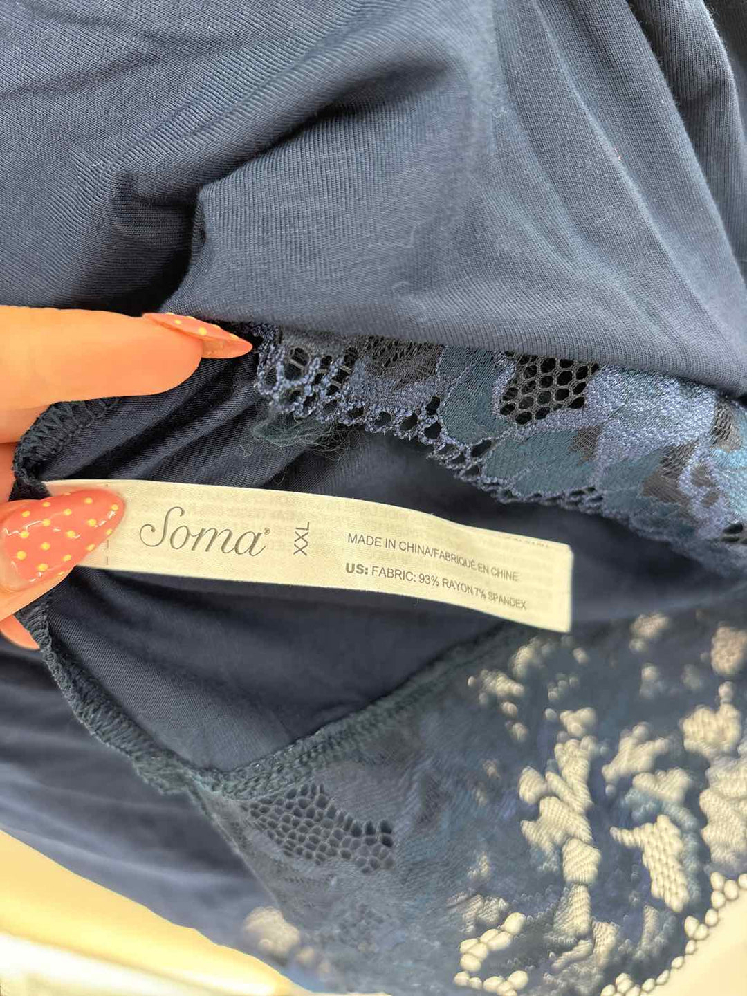 Size XXL SOMA Navy Pajamas