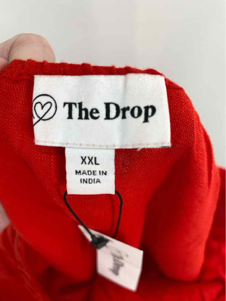 Size XXL THE DROP Red Linen 2 PC Dress