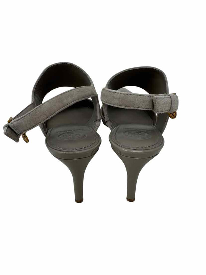 Shoe Size 7 Tory Burch Gray Suede Pumps