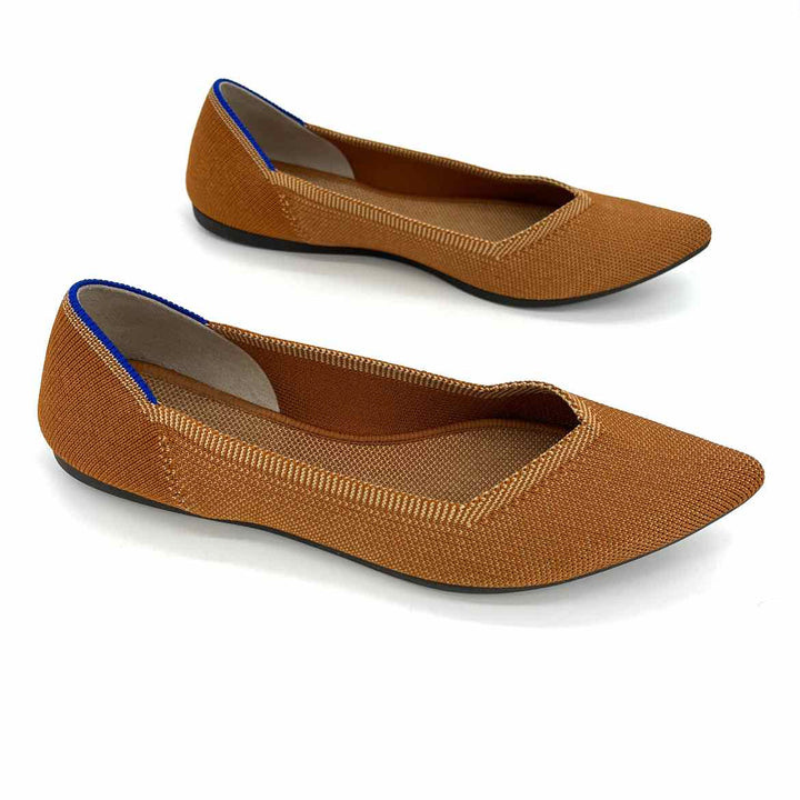 Shoe Size 8 ROTHY'S Burnt Orange Knit Flats
