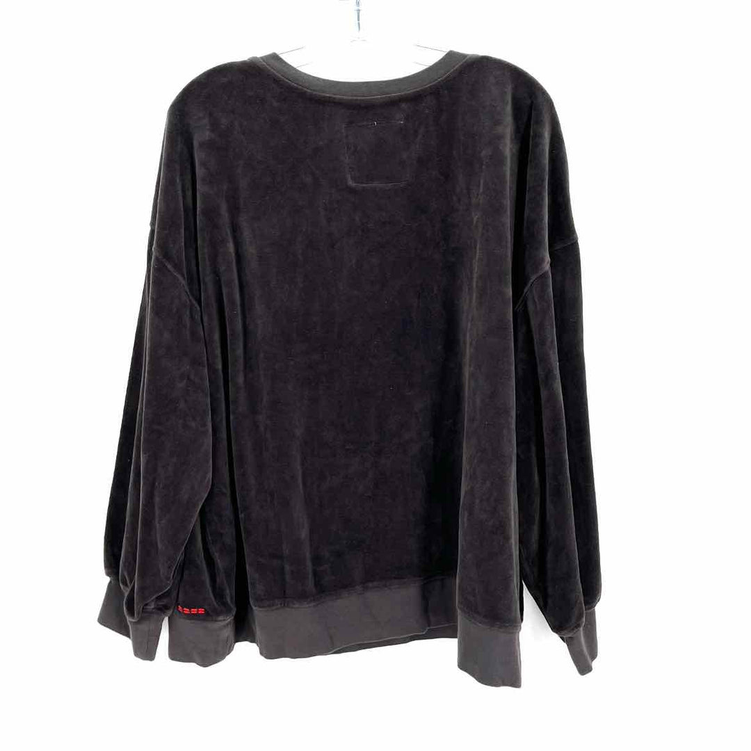 Size 2X Black Velour Shirt