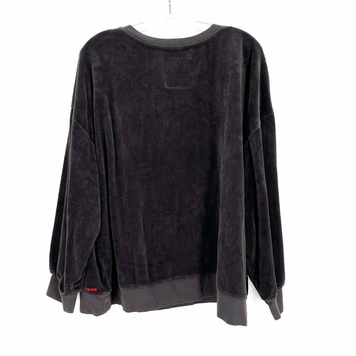 Size 2X Black Velour Shirt