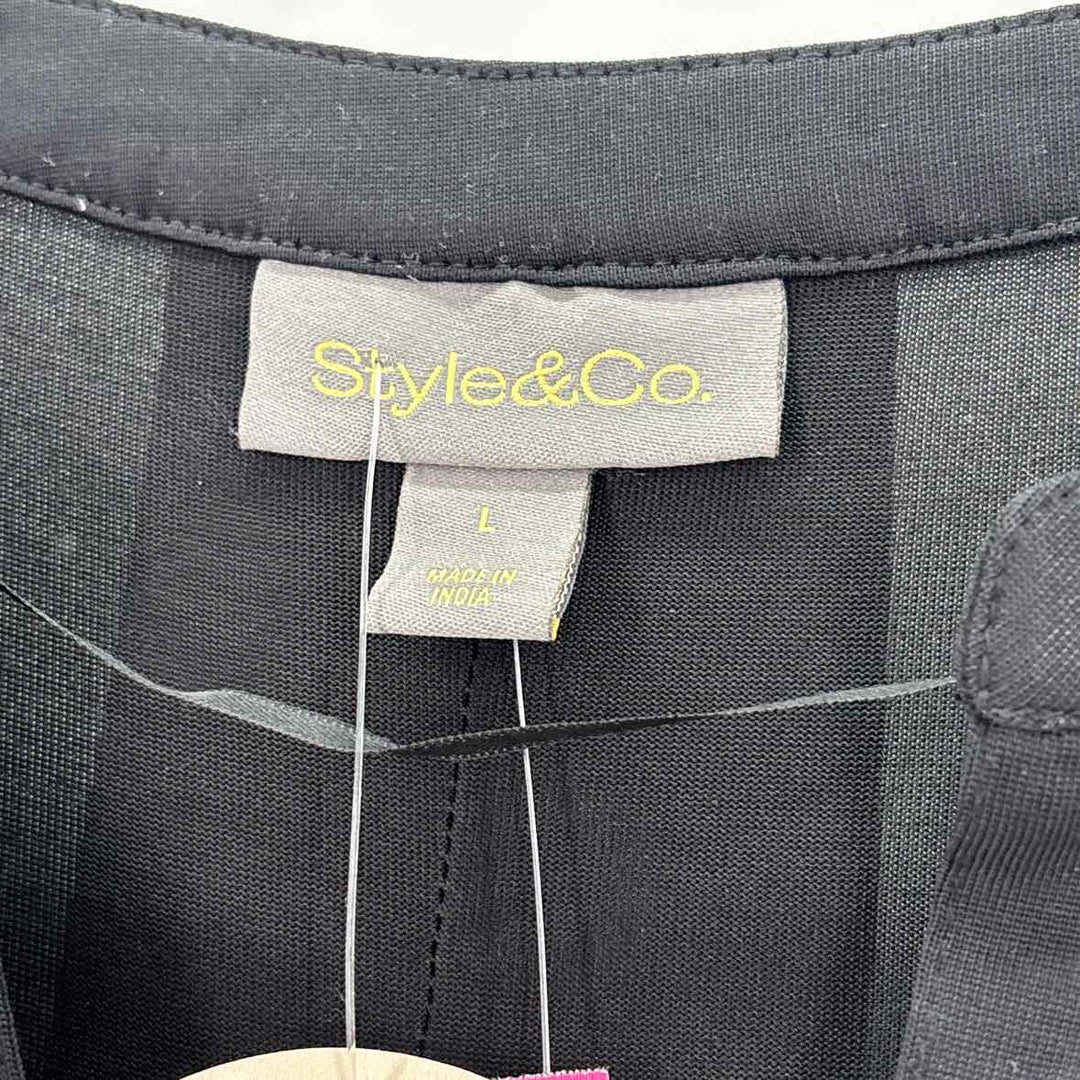 Size L Style & Co Black Shirt