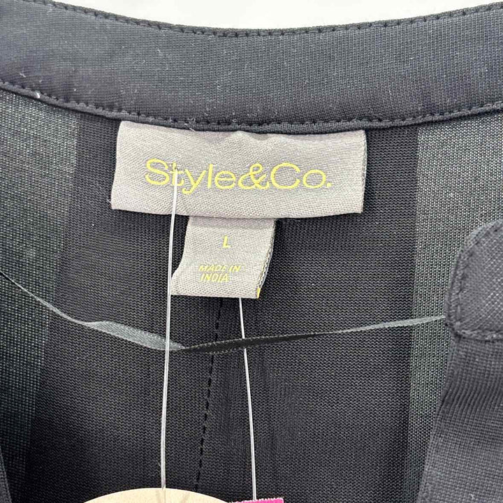 Size L Style & Co Black Shirt