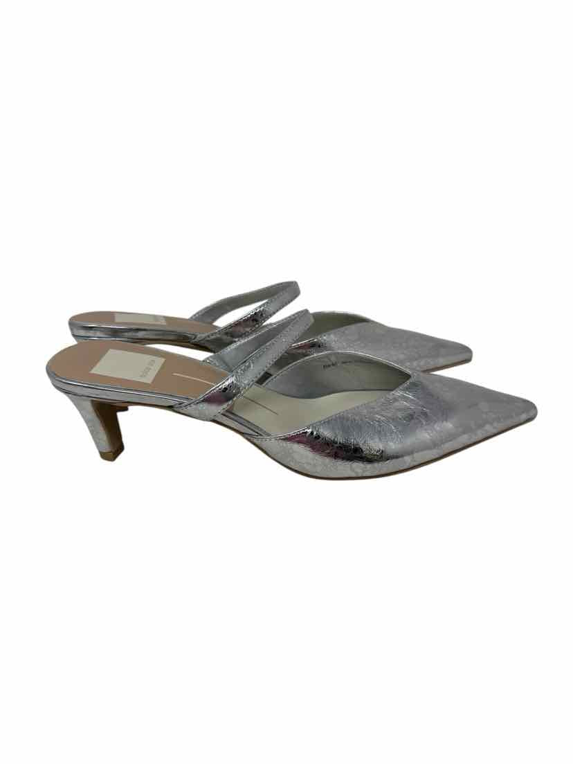 Shoe Size 6.5 Dolce Vita Silver Leather Pumps
