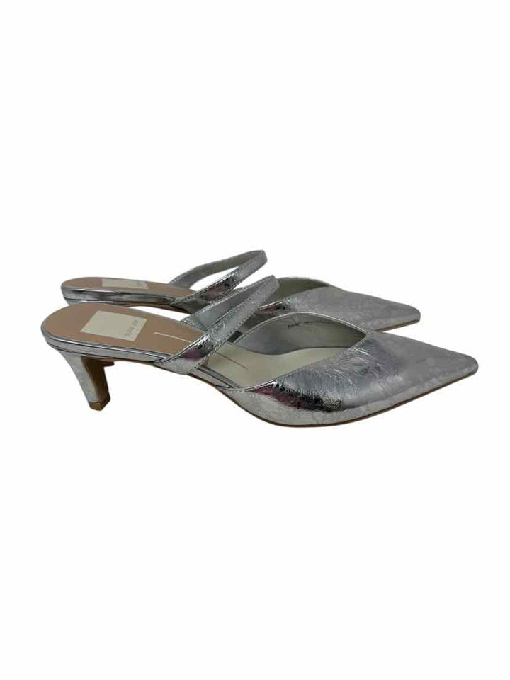 Shoe Size 6.5 Dolce Vita Silver Leather Pumps