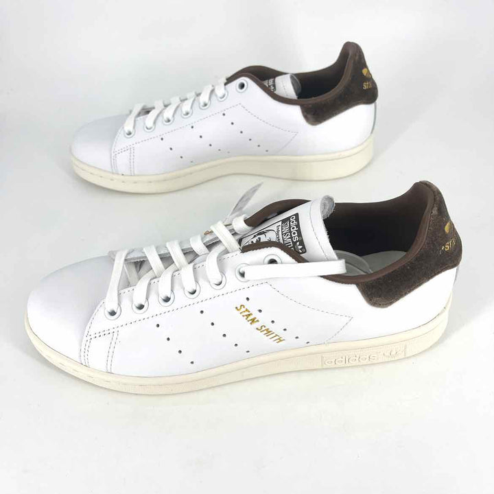 Shoe Size 8.5 Adidas White Leather Velvet Sneakers