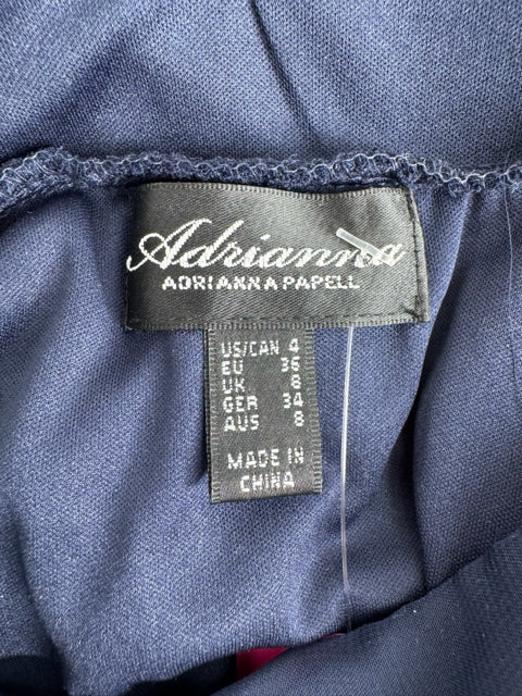 Size 4 ADRIENNE VITTADINI Navy Dress