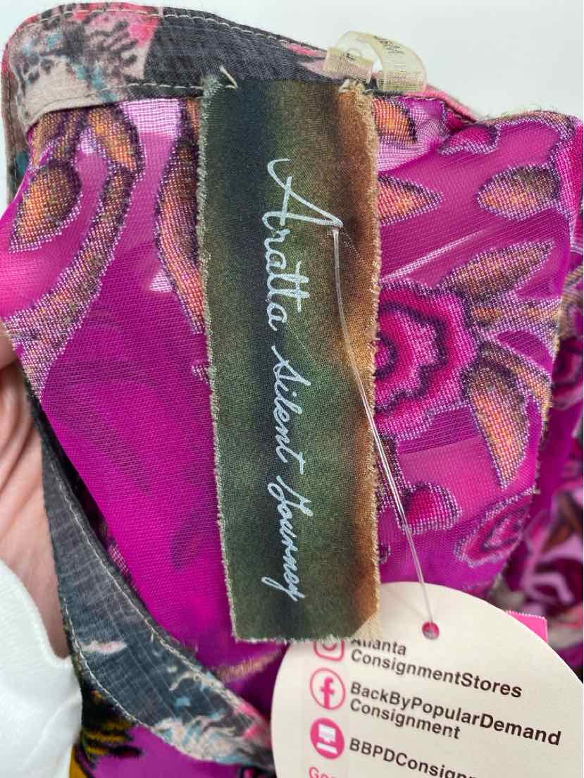 Size L Anthropologie Burgundy Velour Shirt