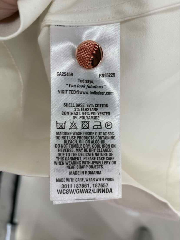 Size L TED BAKER White Shirt