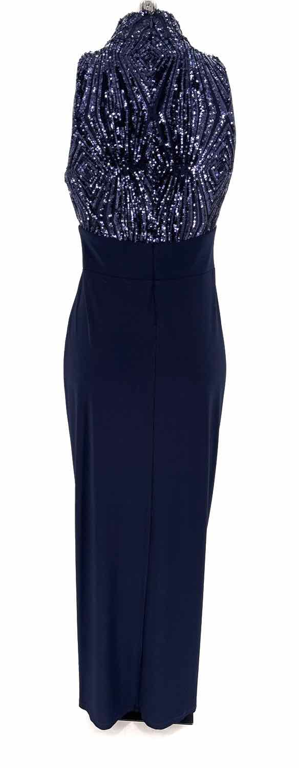 Size 4 RALPH LAUREN Navy Beaded Dress