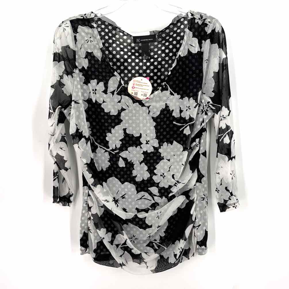 Size XL INC Black/White Shirt
