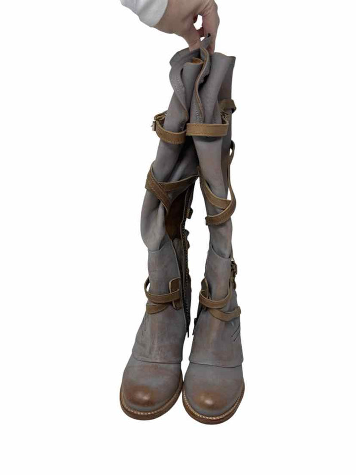 Shoe Size 8 FREEBIRD Gray Leather Boots