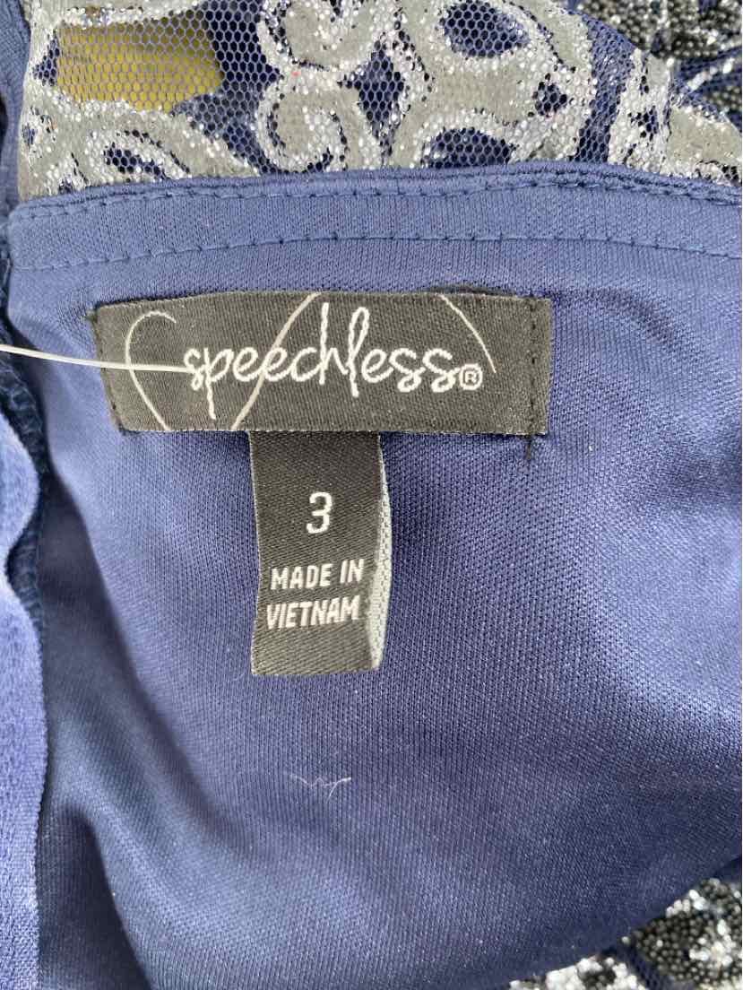 Size 3 Navy 2 PC Dress