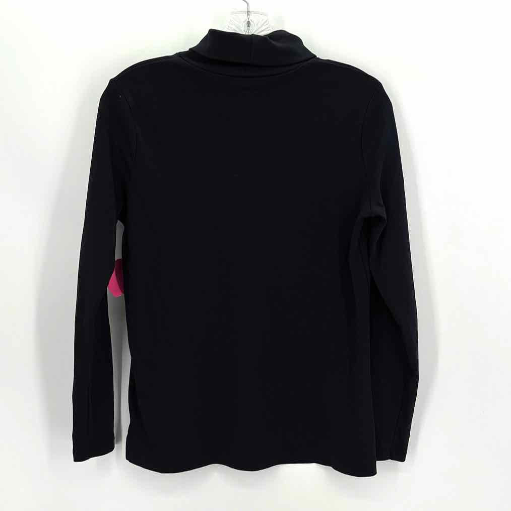 Size M LAND END Black Cotton Shirt