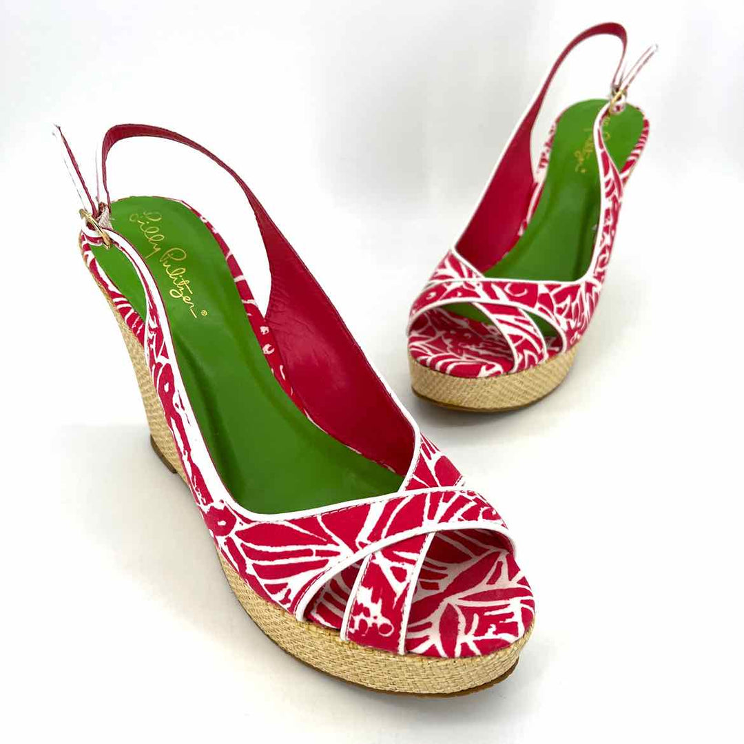Shoe Size 6 Lilly Pulitzer Red Wedge