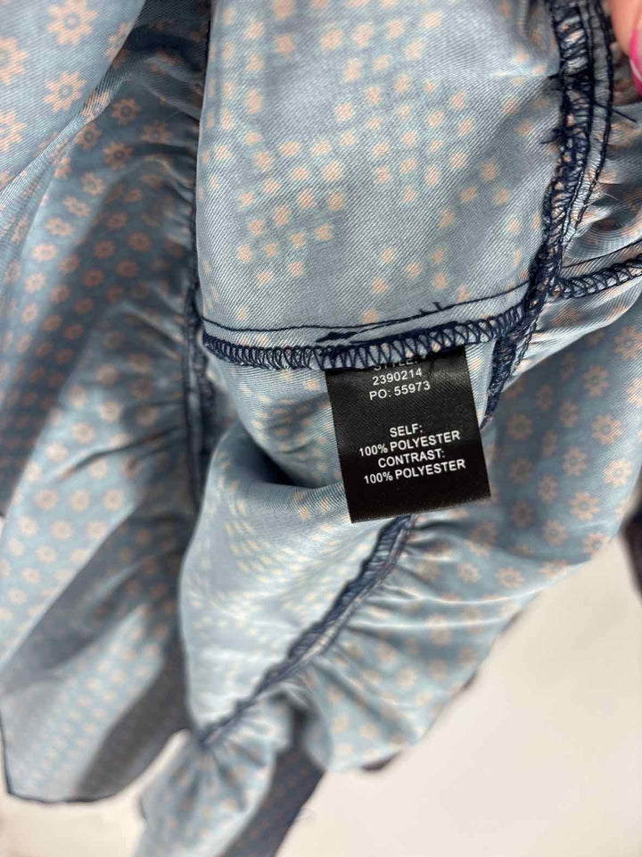 Size L CURRENT AIR Navy Print Dress