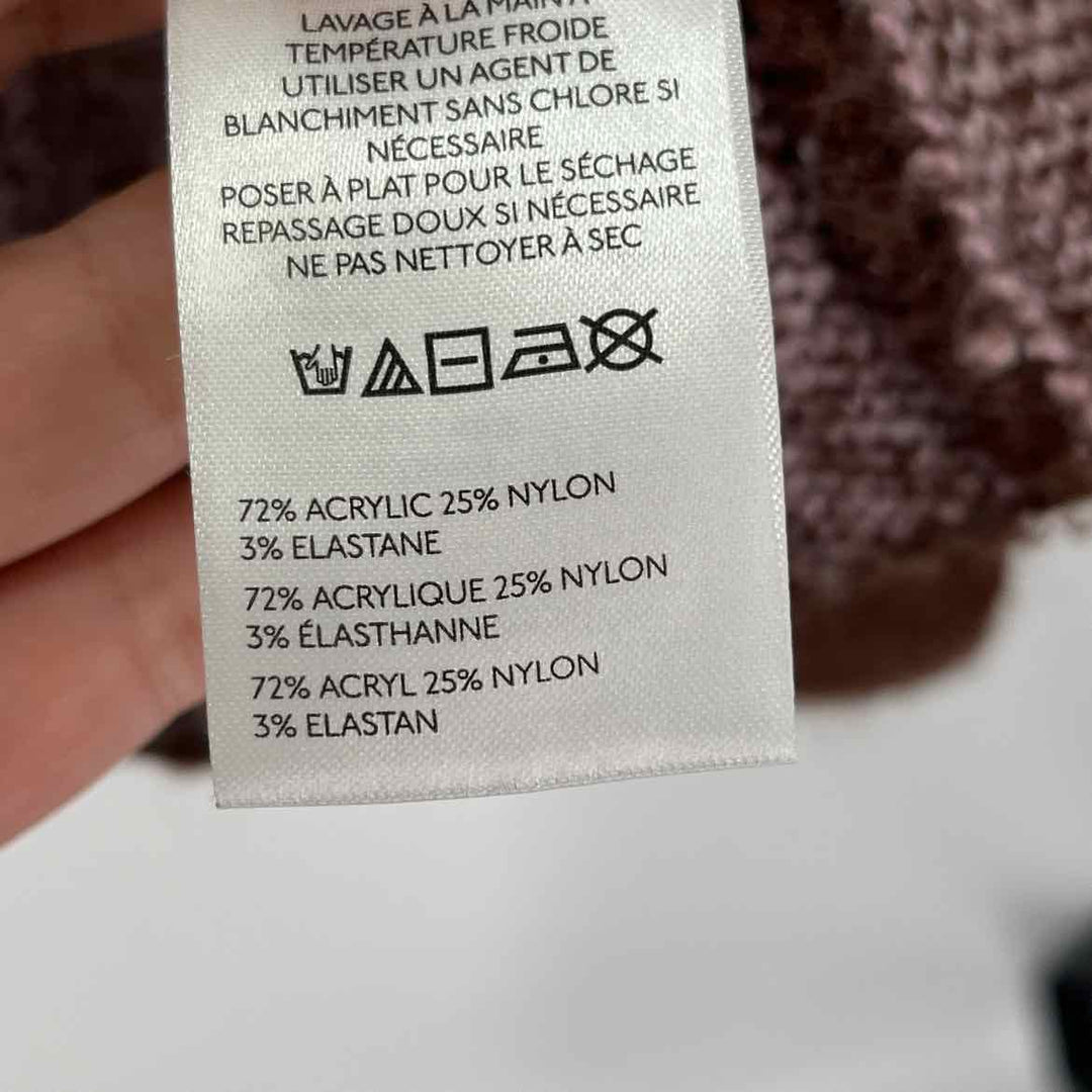 Size One Size Brown Print Sweater