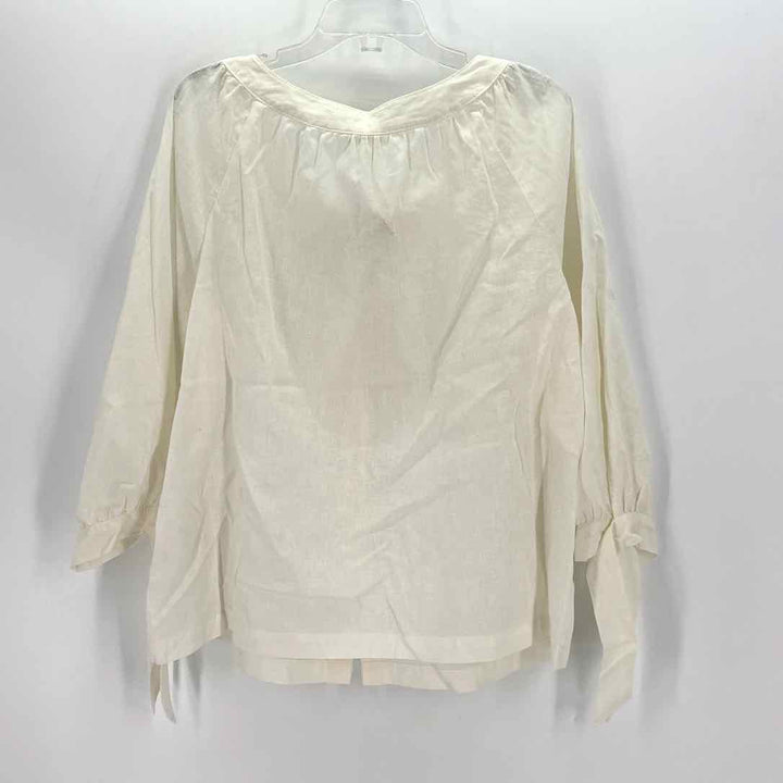 Size XL MAX STUDIO Ivory Linen Shirt
