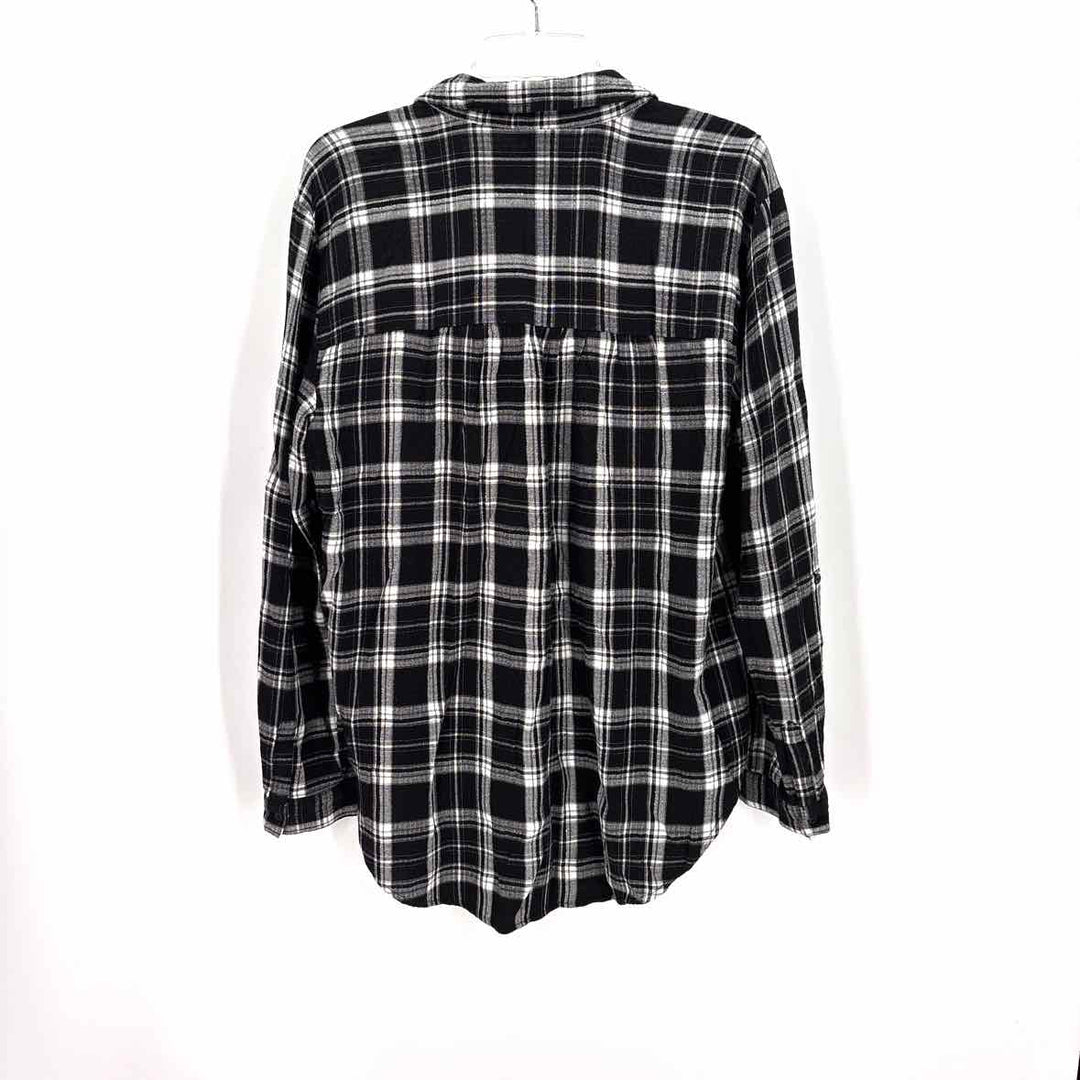 Size L CATO Black Flannel Shirt